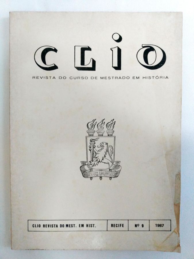 <a href="https://www.touchelivros.com.br/livro/revista-clio-no-9/">Revista Clio – Nº 9 - Curso de Mestrado Em História</a>