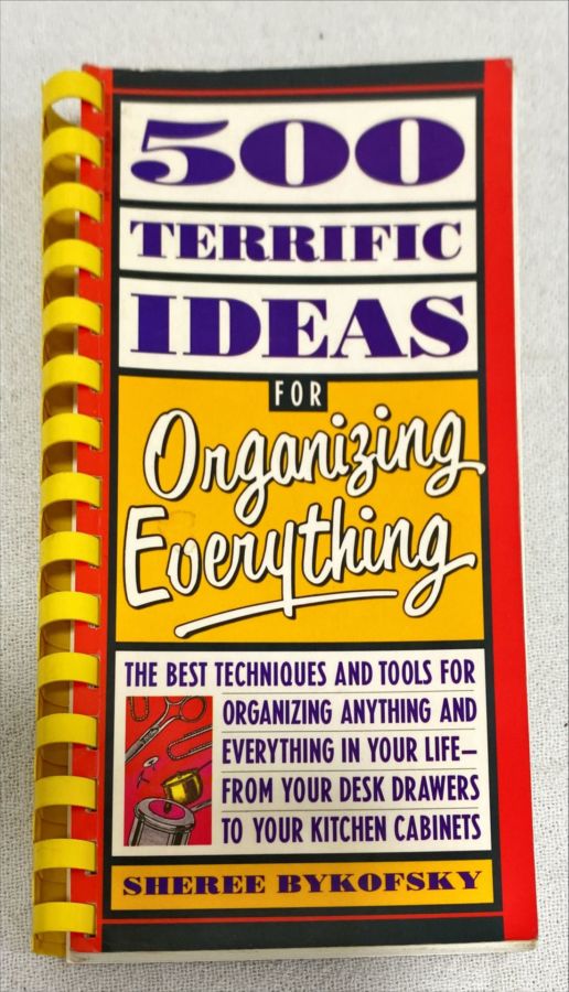<a href="https://www.touchelivros.com.br/livro/500-terrific-ideas-for-organizing-everythin/">500 Terrific Ideas For Organizing Everythin - Sheree Bykofsky</a>