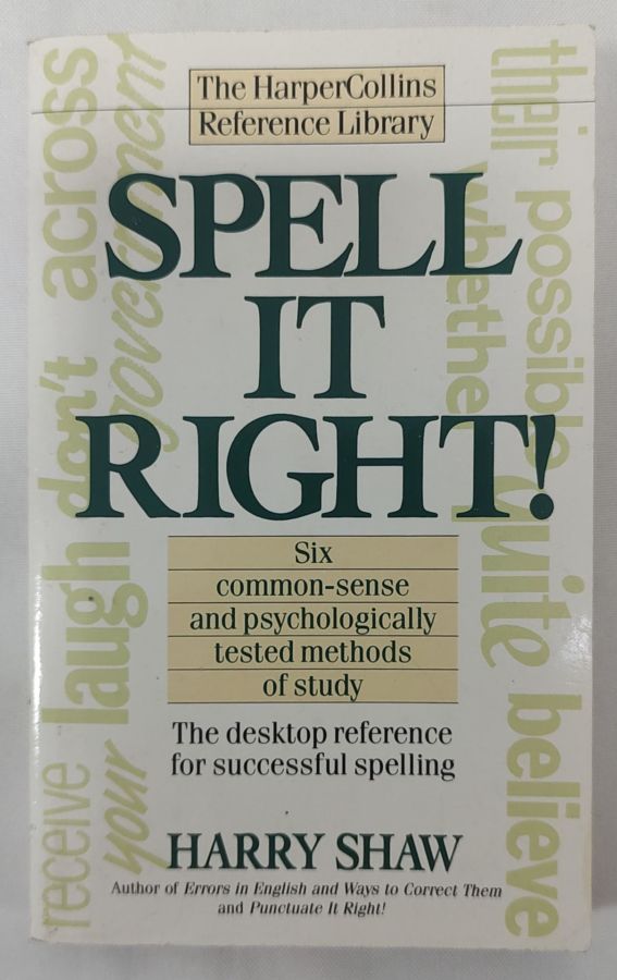 <a href="https://www.touchelivros.com.br/livro/spell-it-right/">Spell It Right! - Harry Shaw</a>