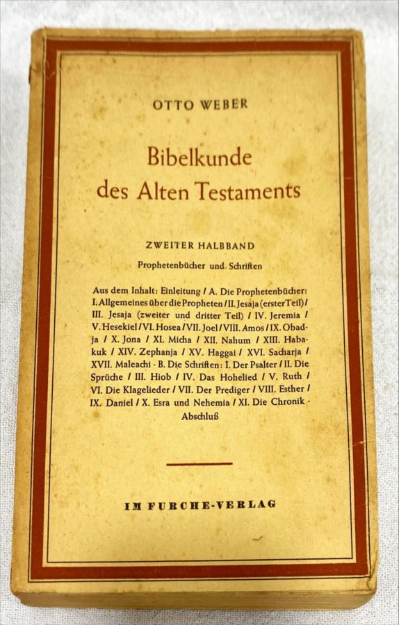 <a href="https://www.touchelivros.com.br/livro/bibelkunde-des-alten-testaments/">Bibelkunde Des Alten Testaments - Otto Weber</a>