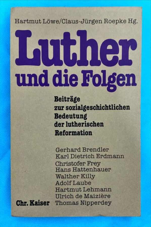 <a href="https://www.touchelivros.com.br/livro/luther-und-die-folgen/">Luther Und Die Folgen - Hartmut Löwe; Claus-Jürgen R. Hg.</a>